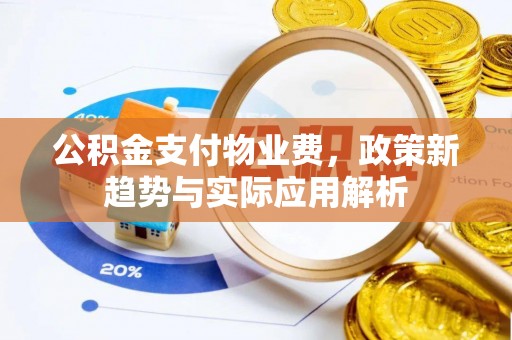 麻阳公积金支付物业费，政策新趋势与实际应用解析