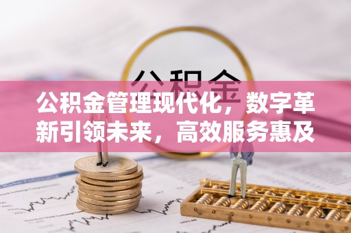 麻阳公积金管理现代化，数字革新引领未来，高效服务惠及民生