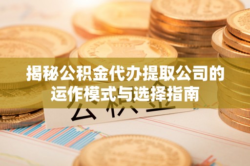 麻阳揭秘公积金代办提取公司的运作模式与选择指南