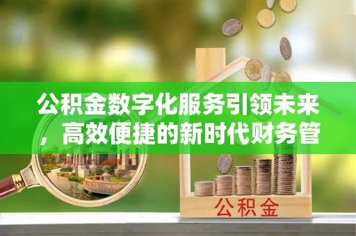 麻阳公积金数字化服务引领未来，高效便捷的新时代财务管理