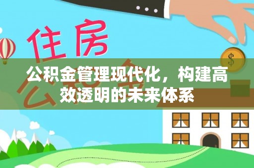 麻阳公积金管理现代化，构建高效透明的未来体系