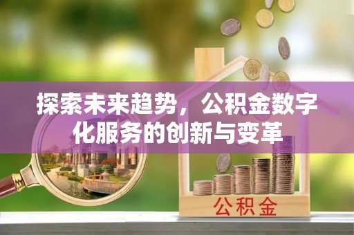 麻阳探索未来趋势，公积金数字化服务的创新与变革