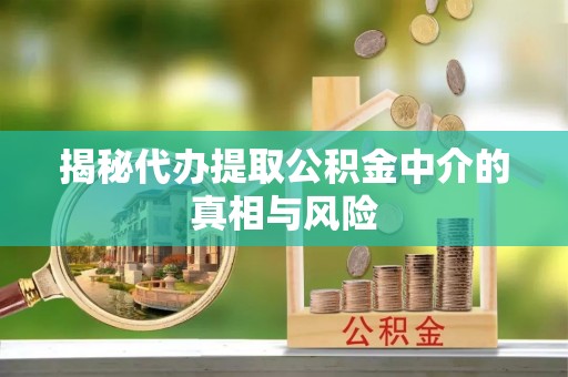 麻阳揭秘代办提取公积金中介的真相与风险