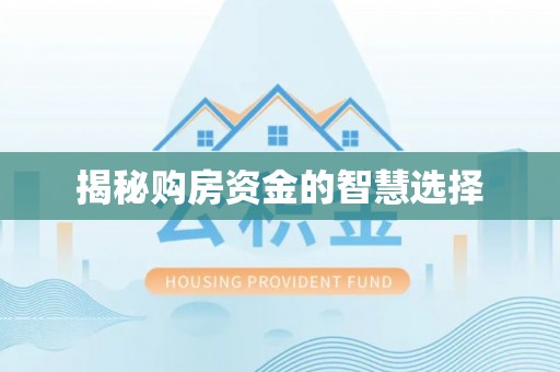 麻阳揭秘购房资金的智慧选择
