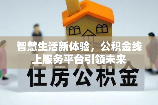 麻阳智慧生活新体验，公积金线上服务平台引领未来
