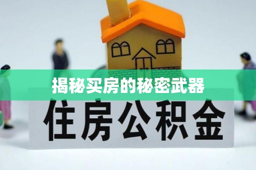 麻阳揭秘买房的秘密武器