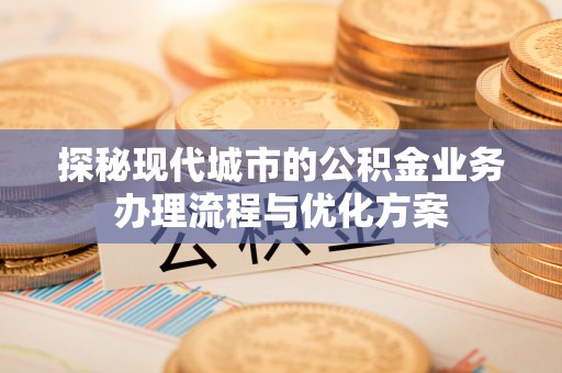 麻阳探秘现代城市的公积金业务办理流程与优化方案