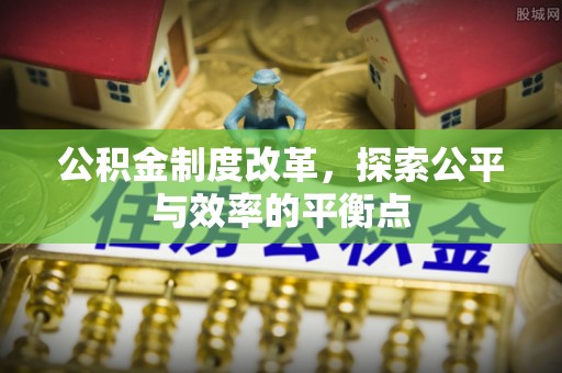 麻阳公积金制度改革，探索公平与效率的平衡点