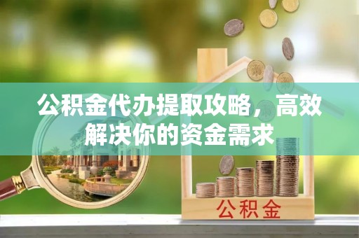 麻阳公积金代办提取攻略，高效解决你的资金需求