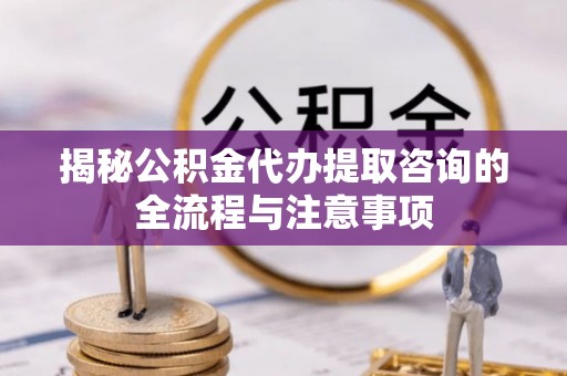 麻阳揭秘公积金代办提取咨询的全流程与注意事项