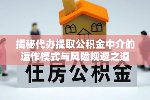 麻阳揭秘代办提取公积金中介的运作模式与风险规避之道