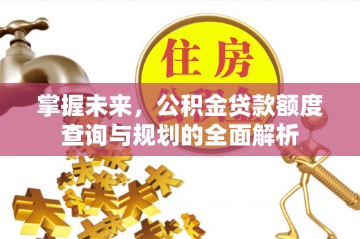 麻阳掌握未来，公积金贷款额度查询与规划的全面解析