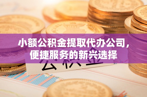 麻阳小额公积金提取代办公司，便捷服务的新兴选择