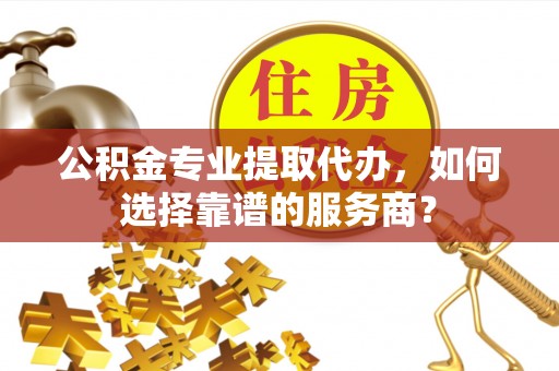 麻阳公积金专业提取代办，如何选择靠谱的服务商？